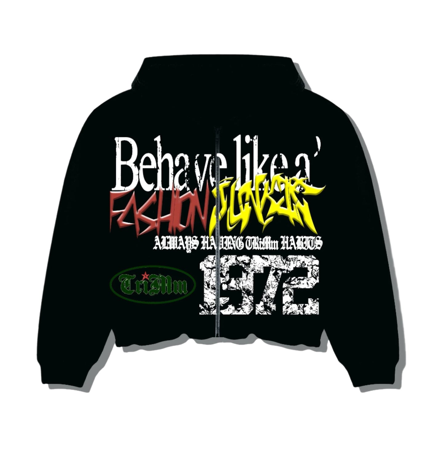 Black Fashion Junkie Zip-up