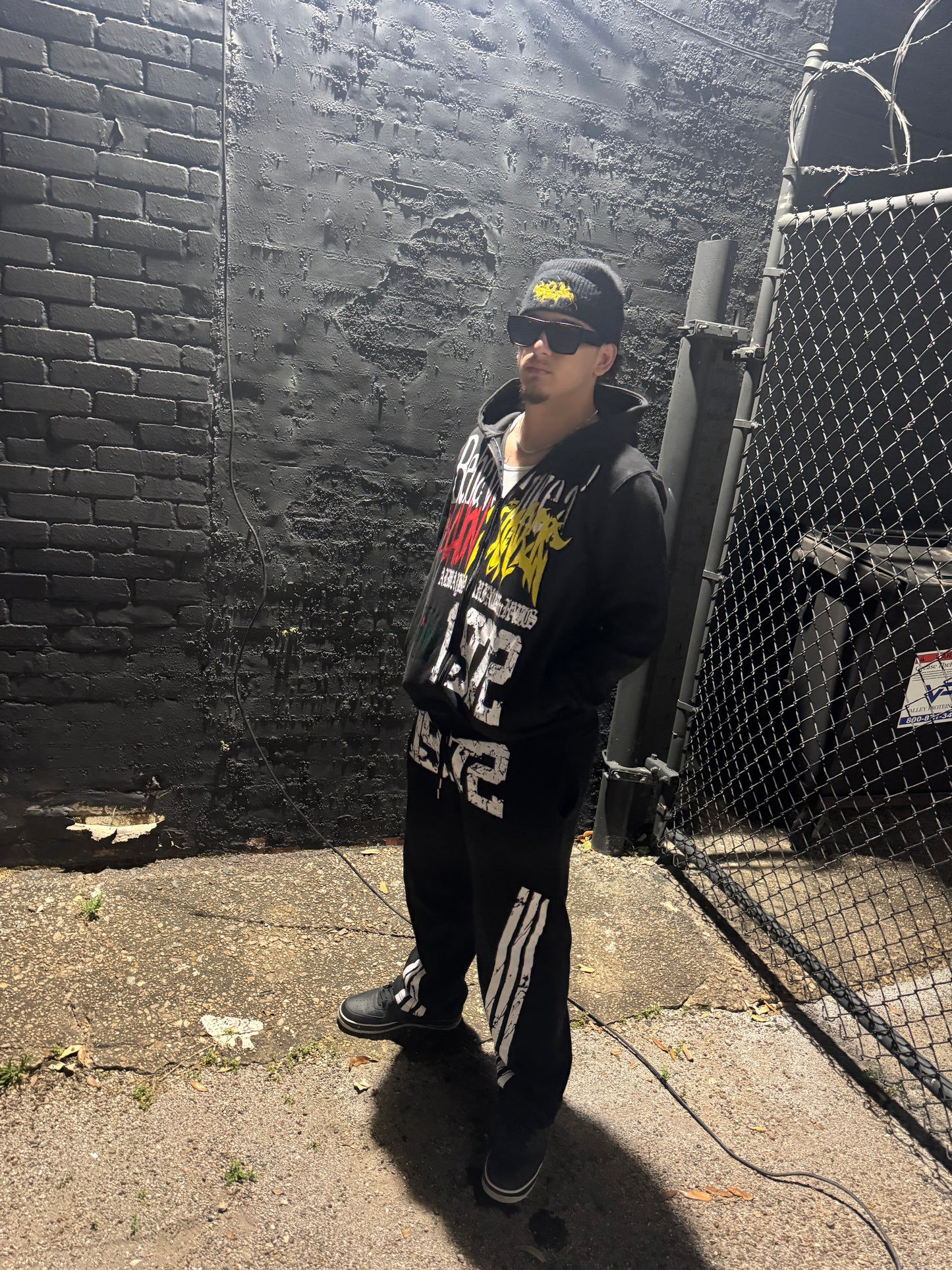 Black Fashion Junkie Zip-up