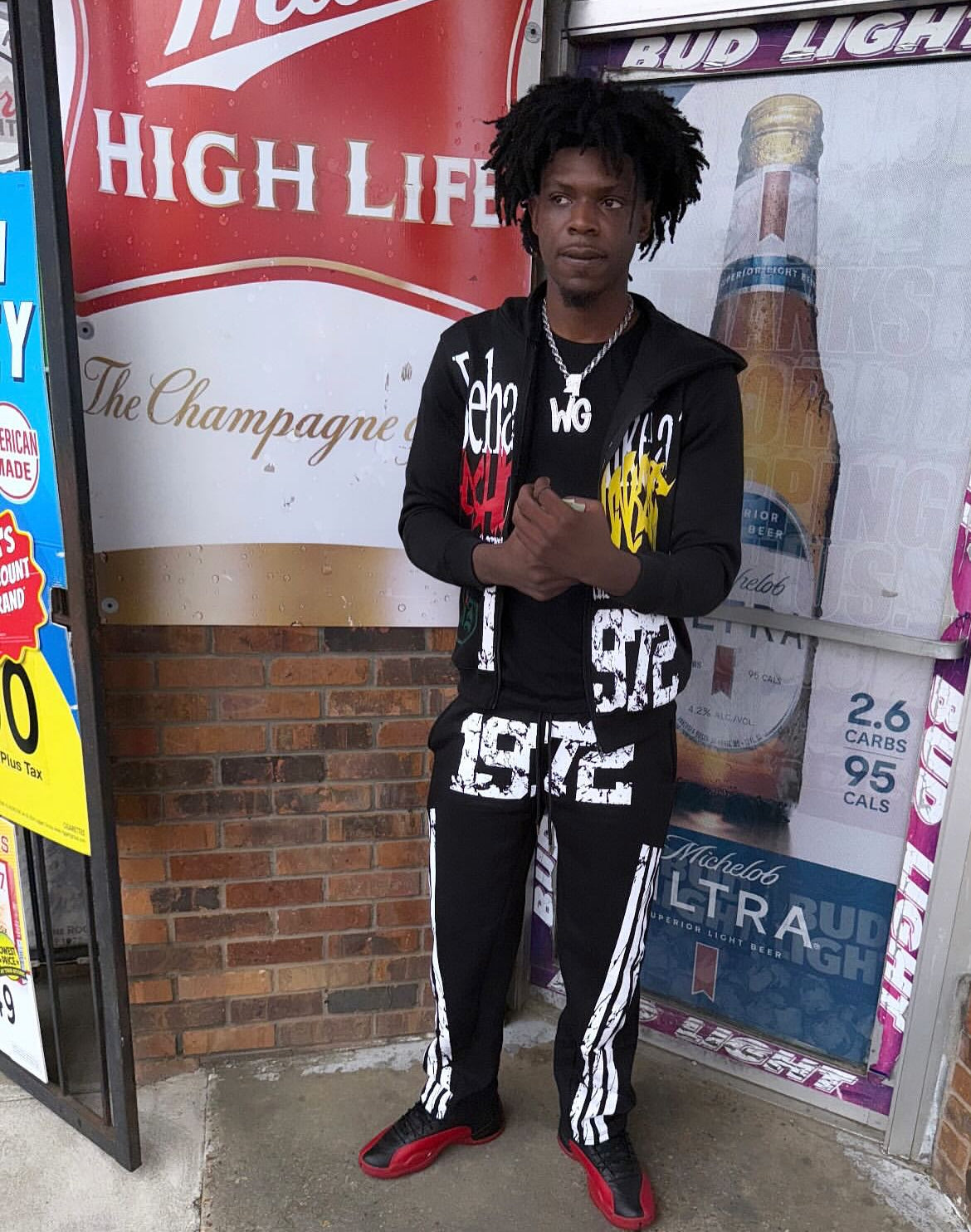 Black Fashion Junkie Zip-up