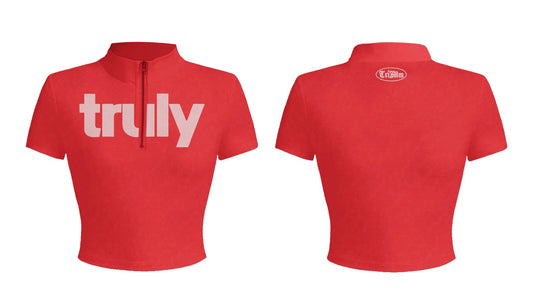 La Femme TRiMmée Pop Red top