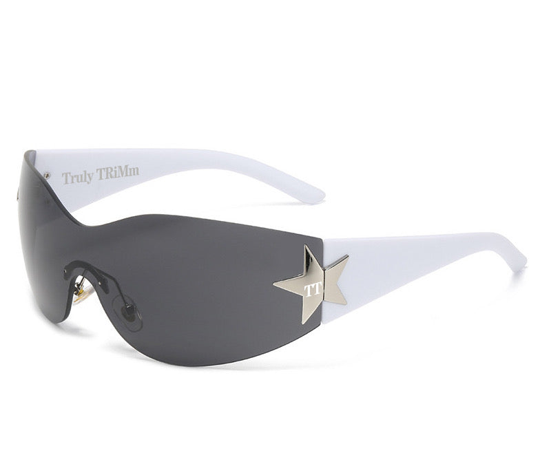TT frameless star glasses(white)